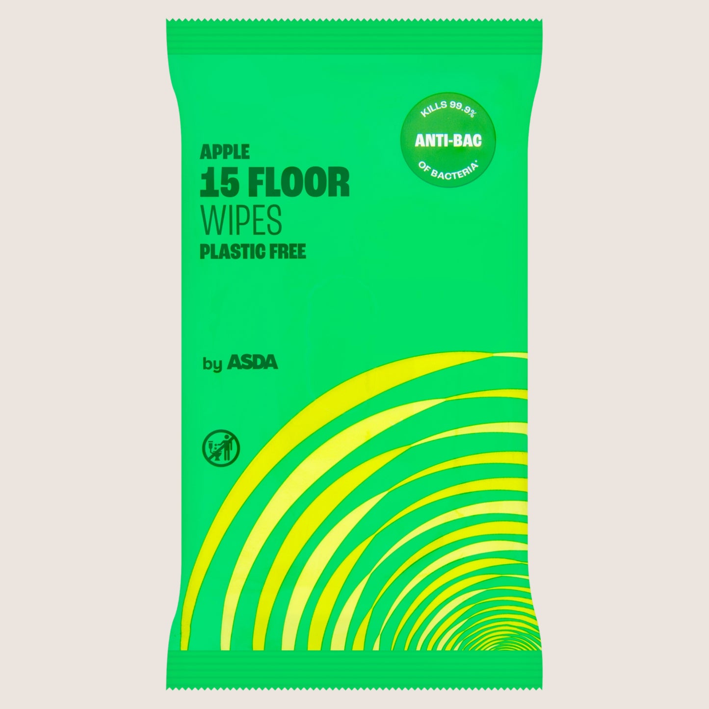 ASDA 15 Apple Floor Wipes