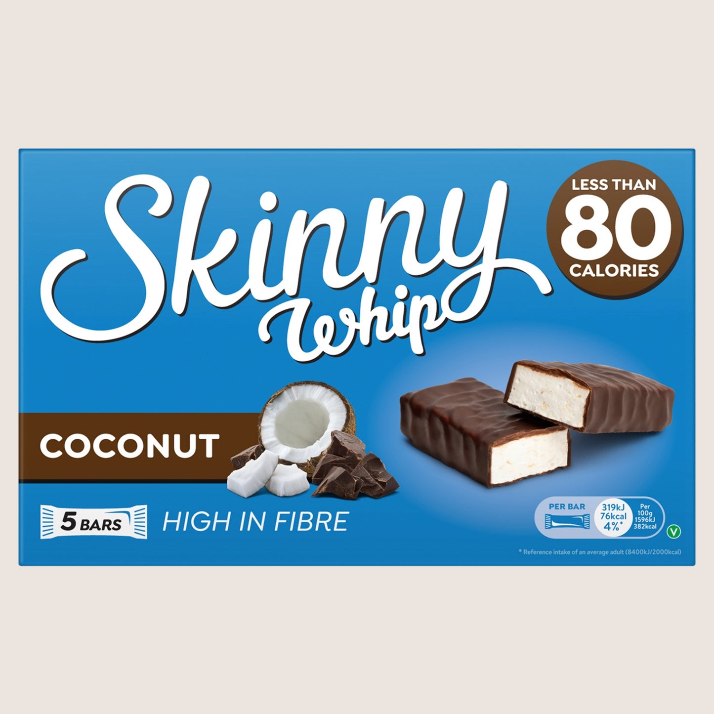 Skinny Whip Coconut Bars 5 Pack 5 x 20g