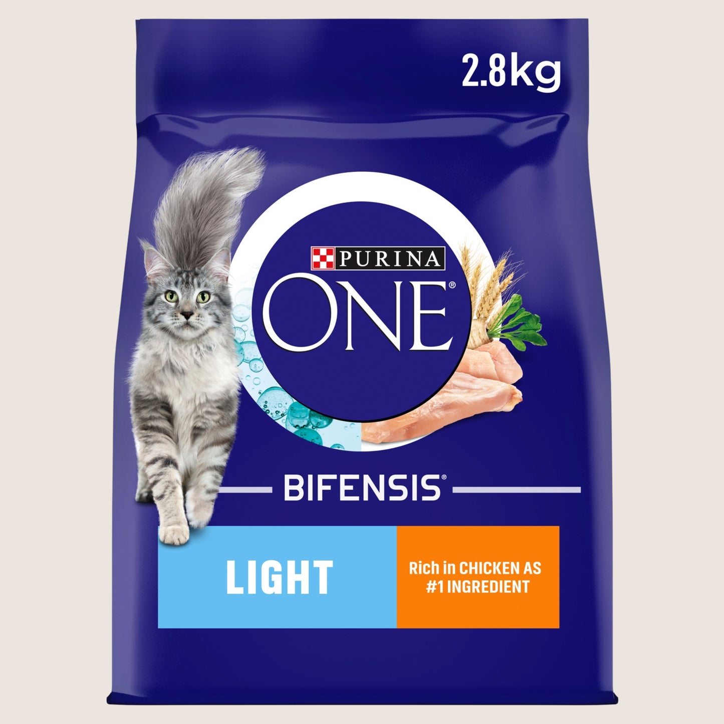 Purina ONE Light Chicken Dry Cat Food Light 2.8kg