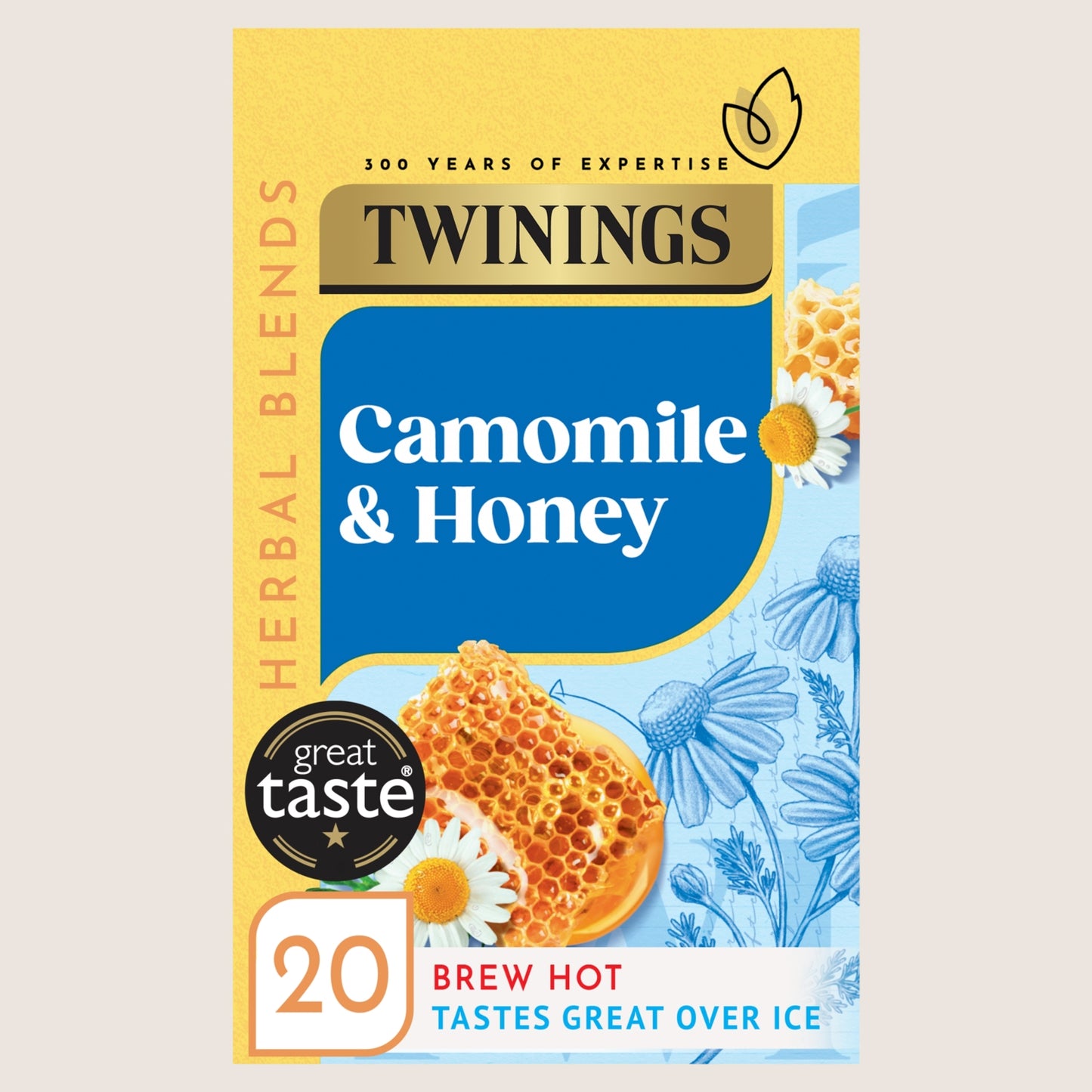 Twinings Camomile & Honey 20 Tea Bags No Artificial Additives 30g