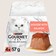Gourmet Revelations Mousse Salmon Wet Cat Food With Taurine 4x57g