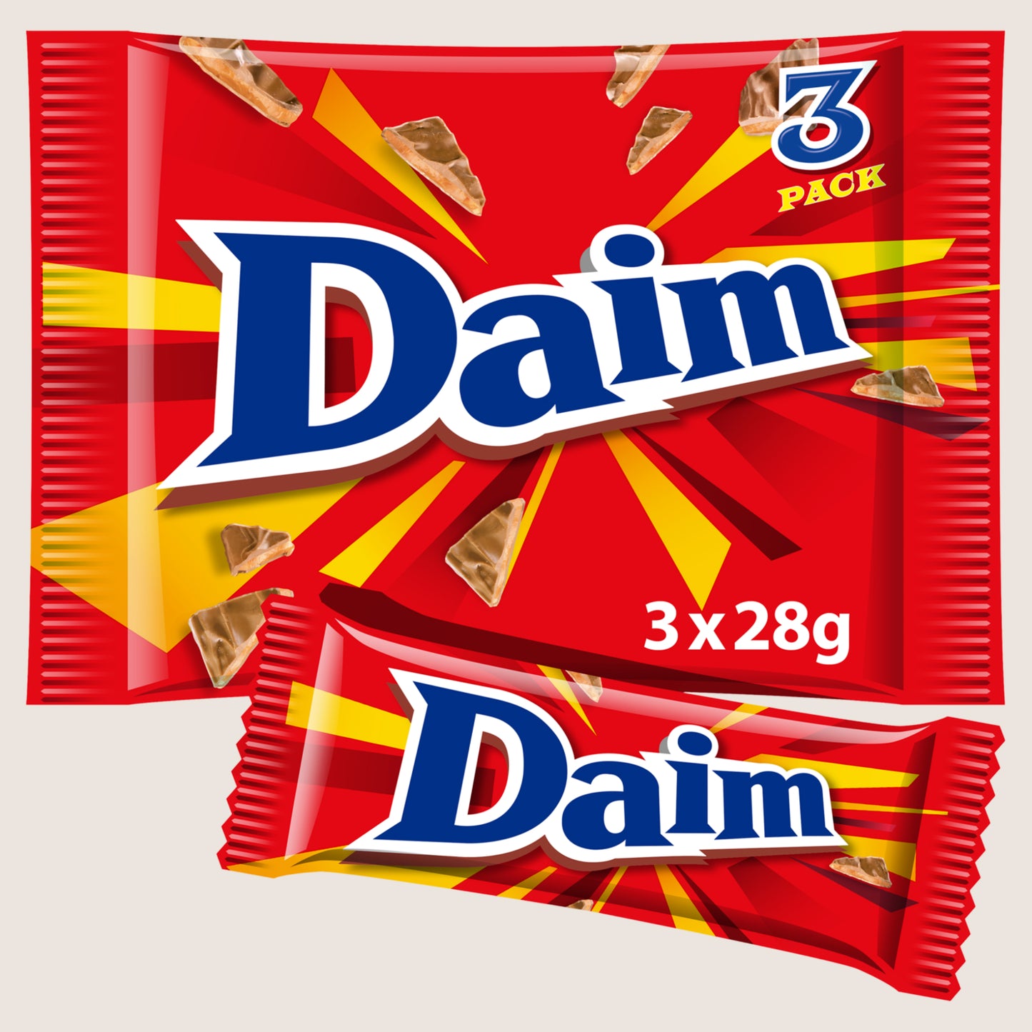 Daim Chocolate Bar 3 Pack 3 x 28g