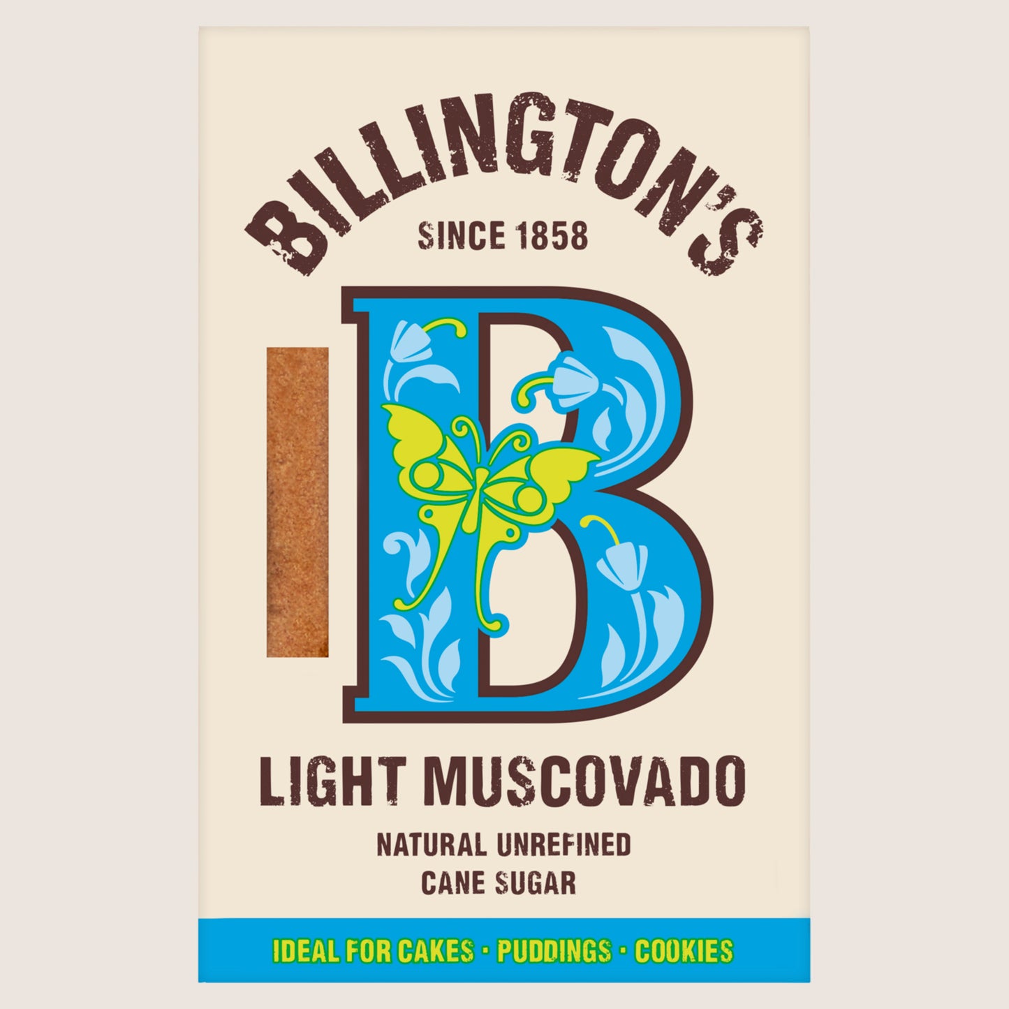 Billington's Light Muscovado Natural Unrefined Cane Sugar Vegan Friendly 500g