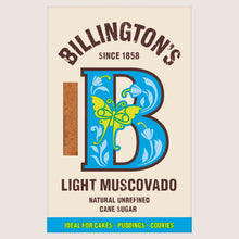Billington's Light Muscovado Natural Unrefined Cane Sugar Vegan Friendly 500g