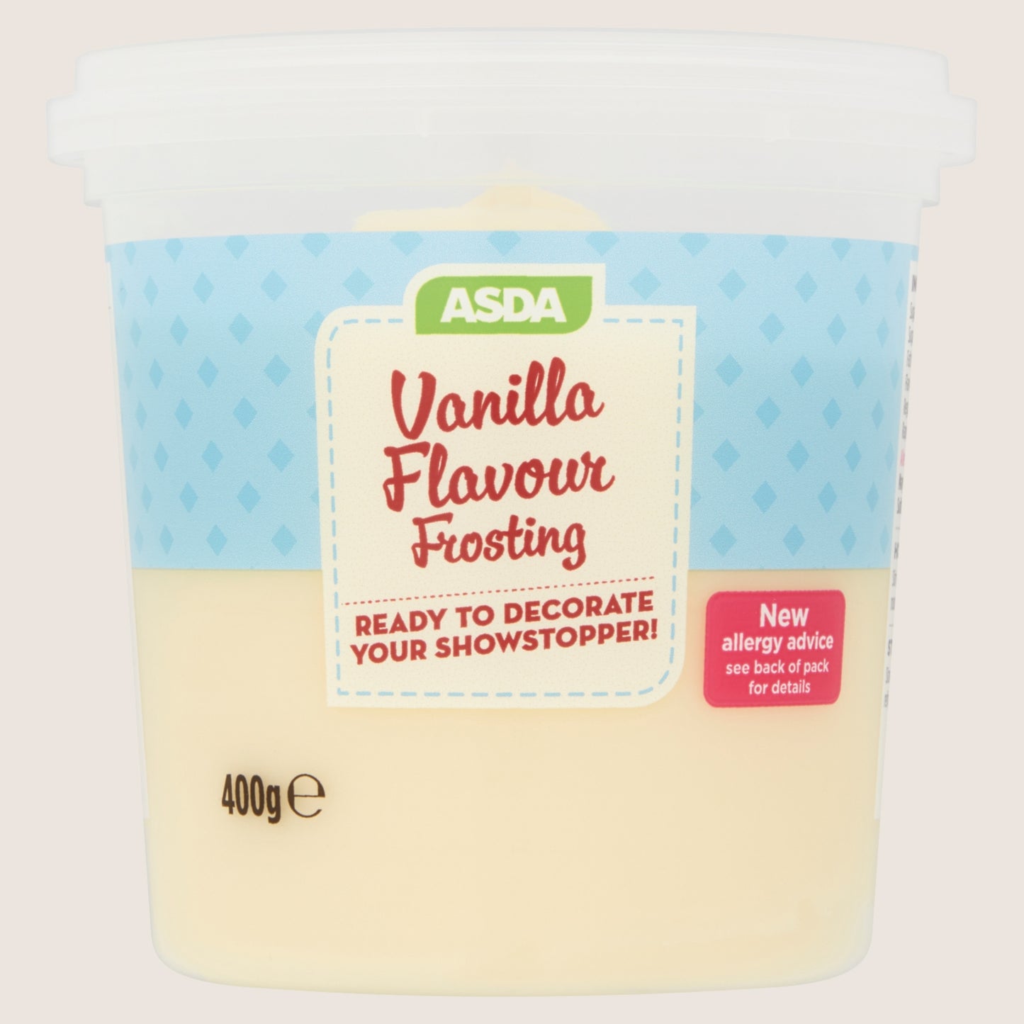 ASDA Vanilla Flavour Frosting Premium Quality 400g