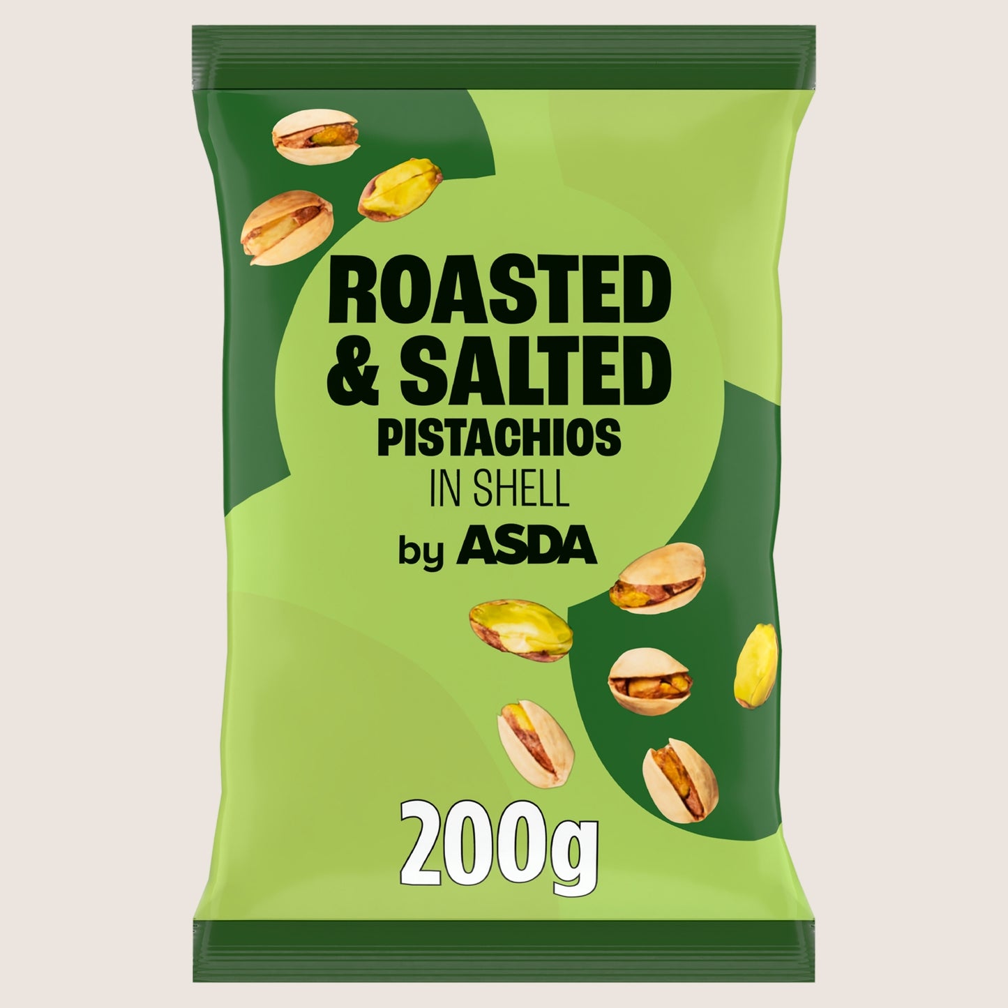 ASDA Roasted & Salted Pistachios in Shell Multipack 200g