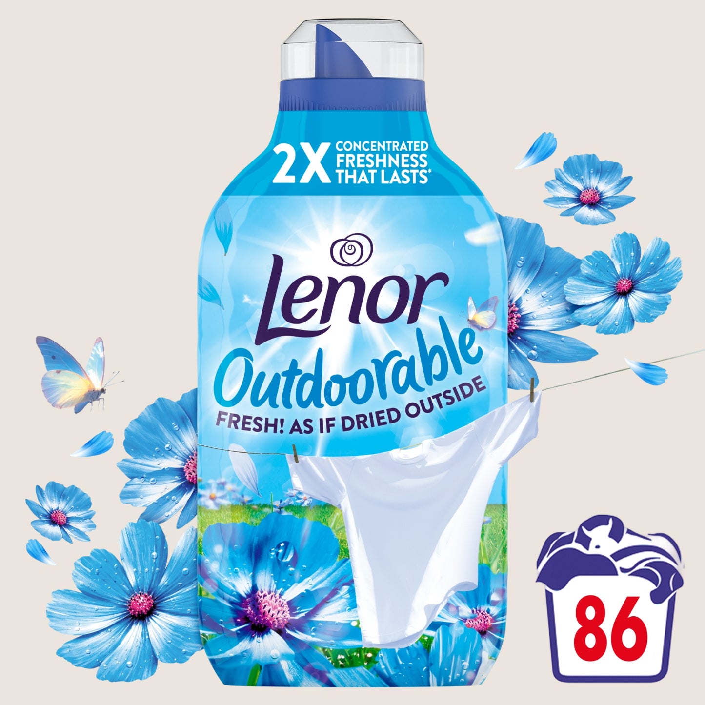 Lenor Outdoorable Spring Awakening Fabric Conditioner 86 Washes