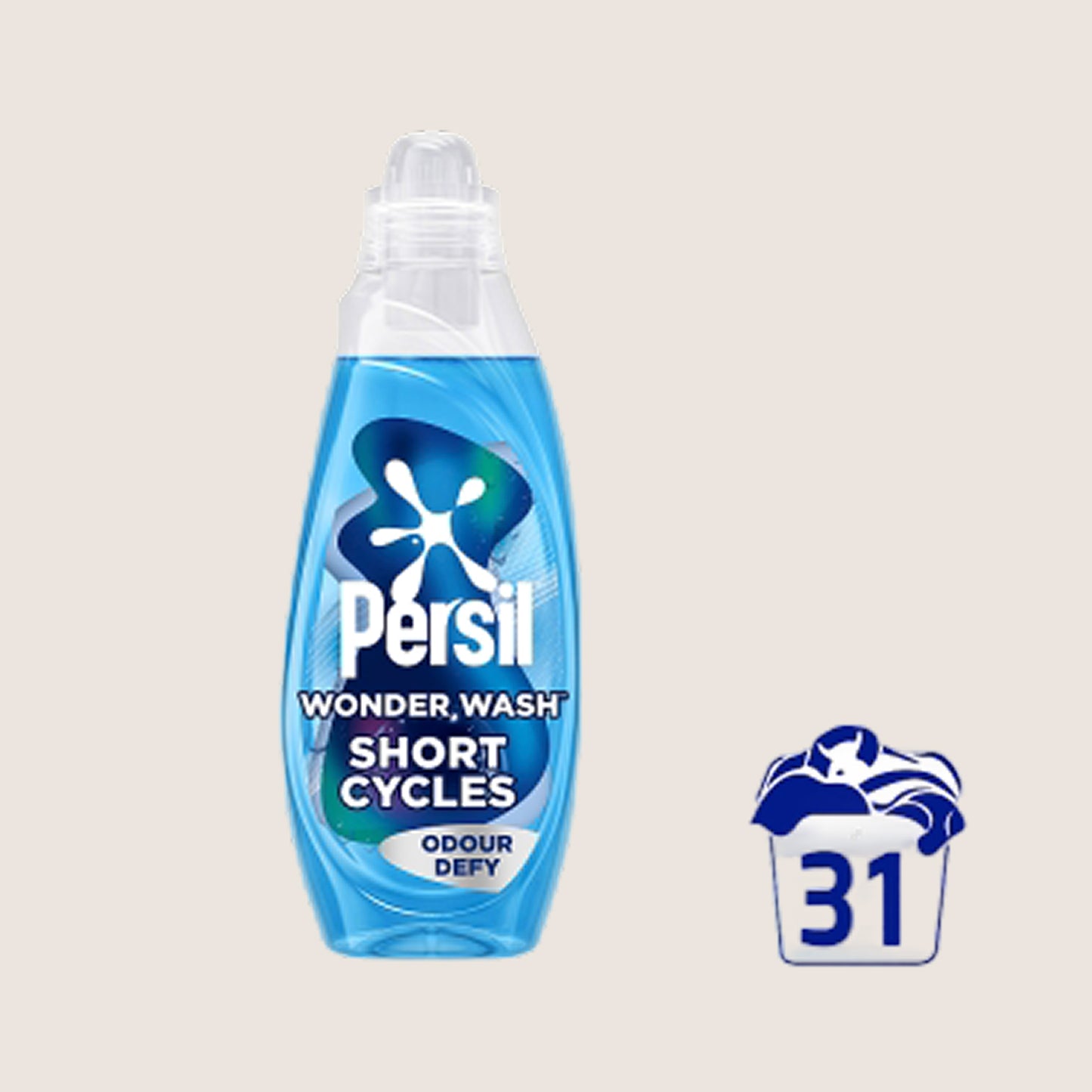 Persil Wonder Wash Bio Liquid Laundry Odour Defy () 31 Washes 837 ml