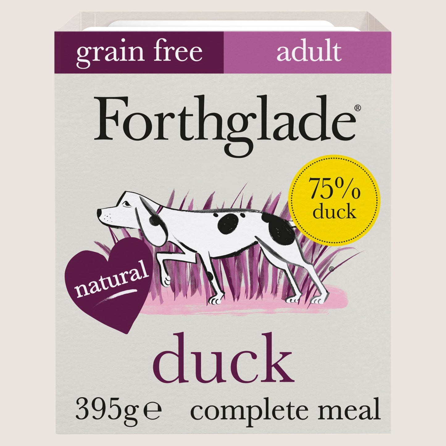 Forthglade Duck with Potato & Vegetables Complete Meal Adult 1 Yr+ Hypoallergenic 395g