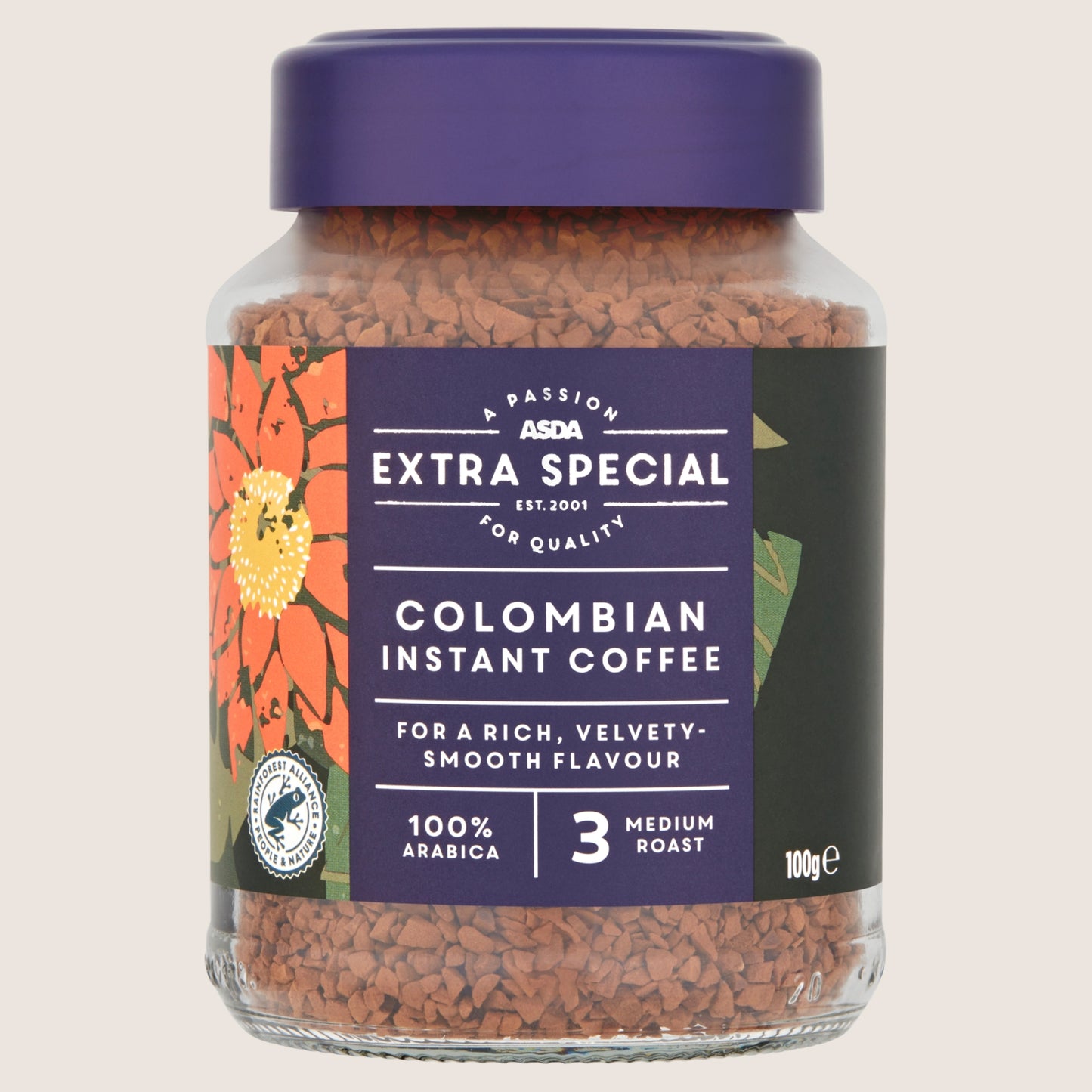 ASDA Extra Special Extra Special Colombian Instant Coffee No Artificial Additives 100g