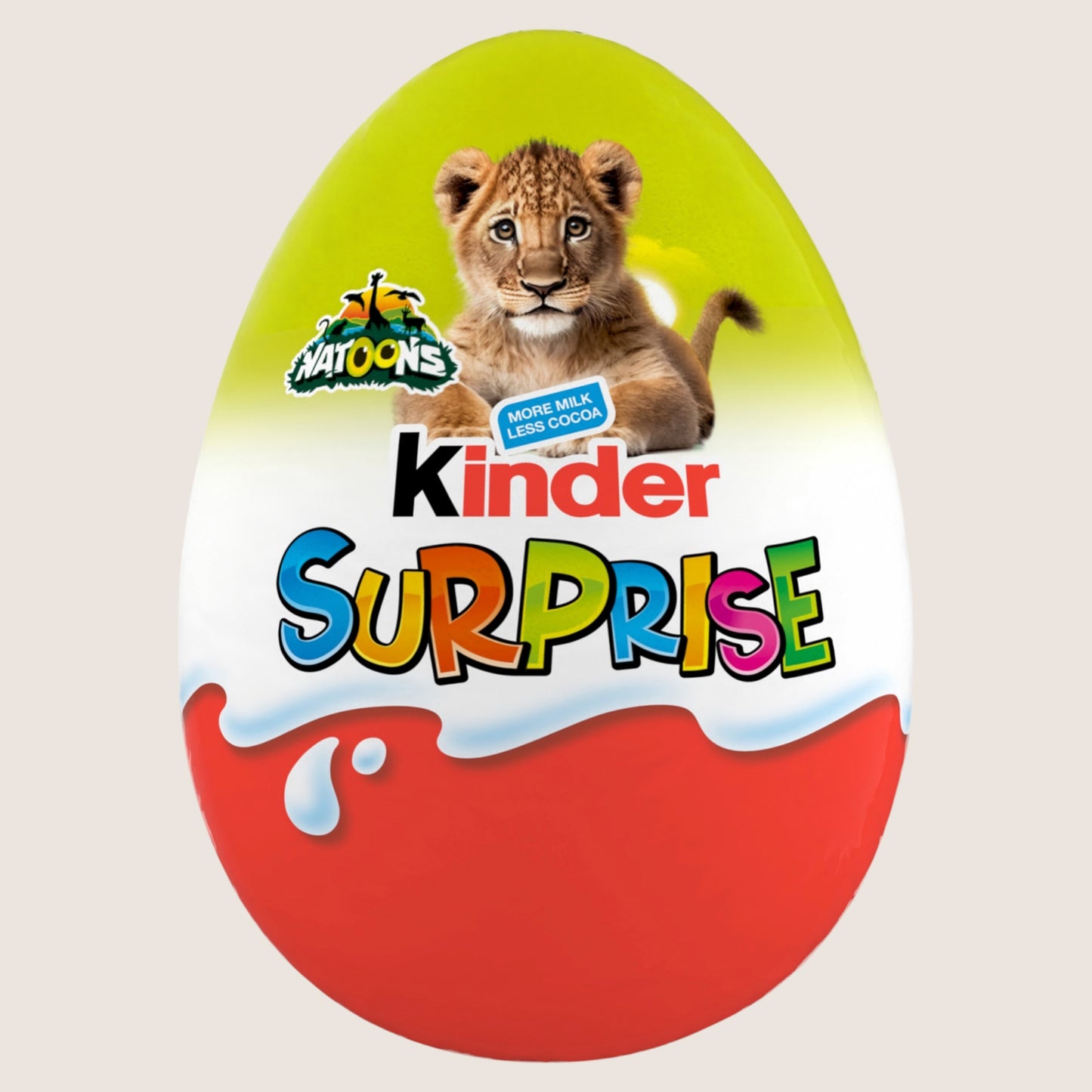 Kinder Surprise Natoons Milk Chocolate Egg With Toy 20g