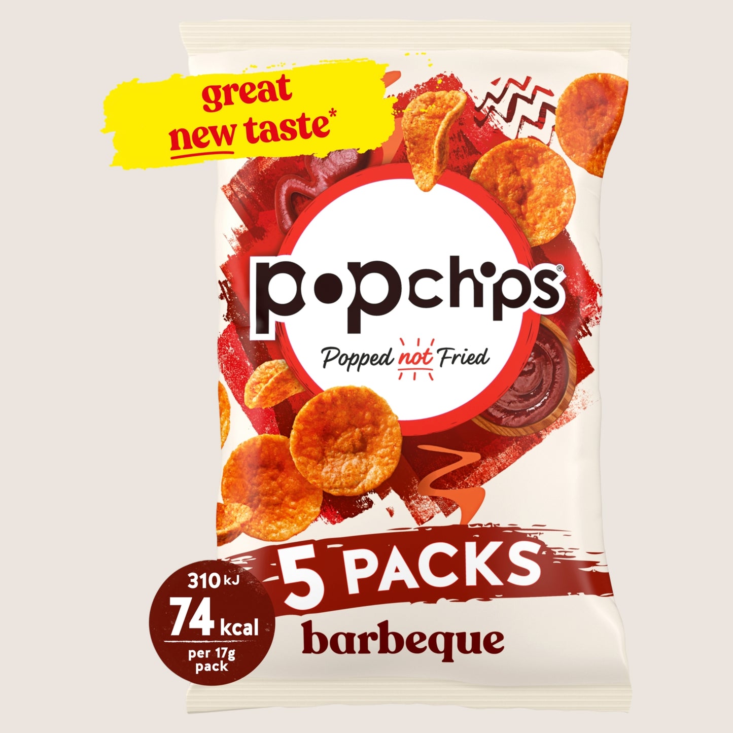 Popchips Barbeque Crisps Gluten Free 5 Pack