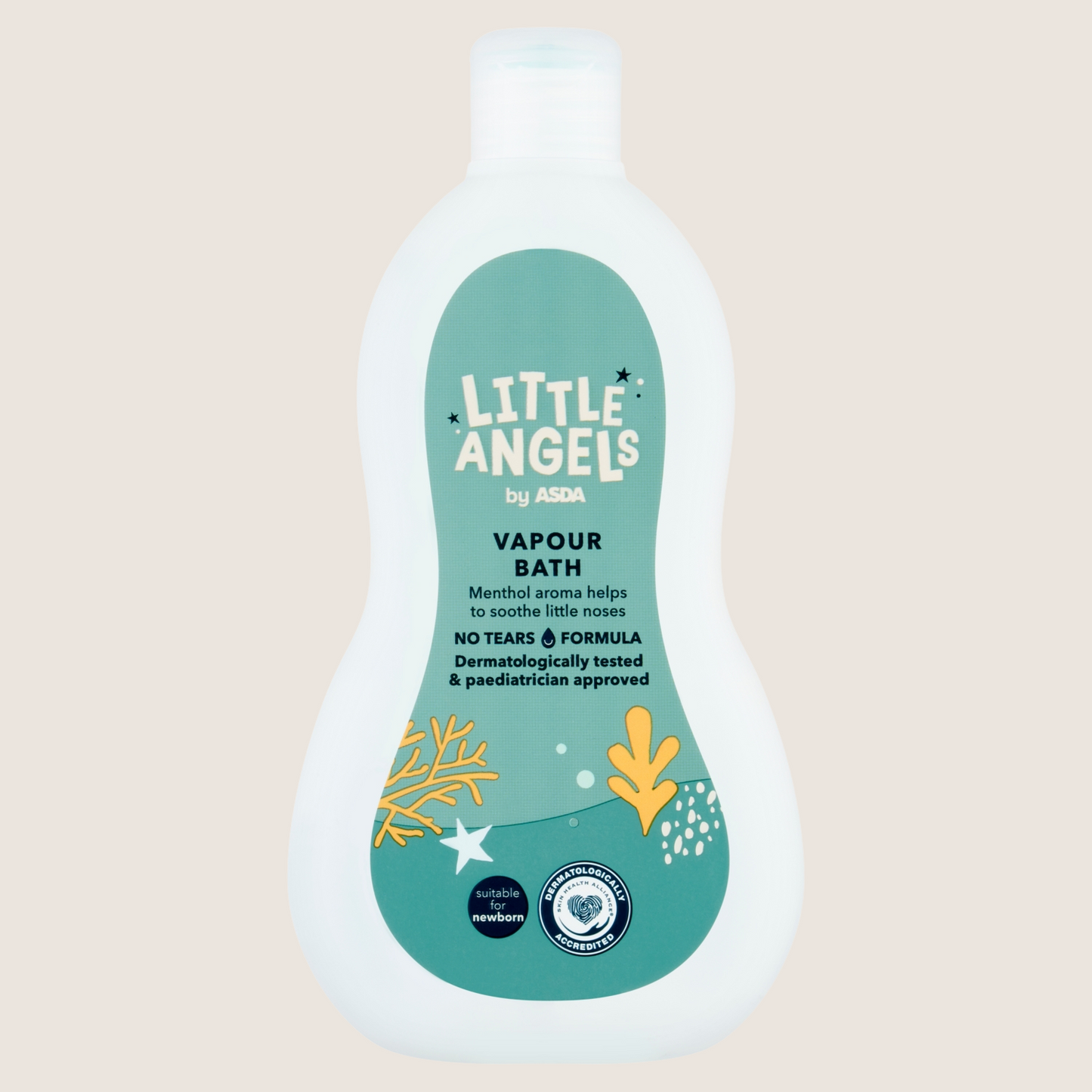 LITTLE ANGELS by ASDA Vapour Bath Suitable from Birth 500ml