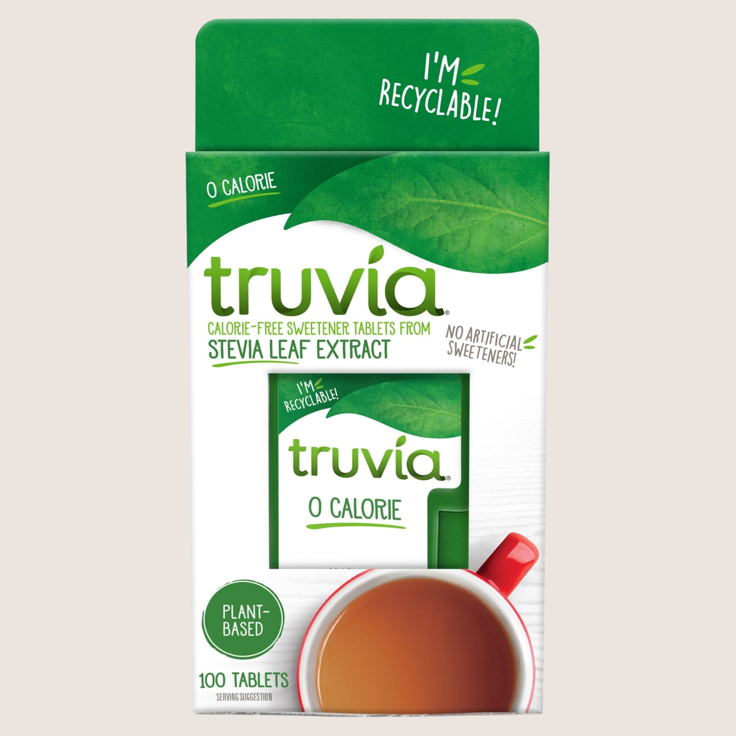 Truvia Calorie-Free Sweetener Tablets from Stevia Leaf Extract 100 Tablets Vegan Friendly 5g