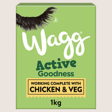 Wagg Active Goodness Rich in Chicken & Veg Dry Dog Food Complete Nutrition 1kg