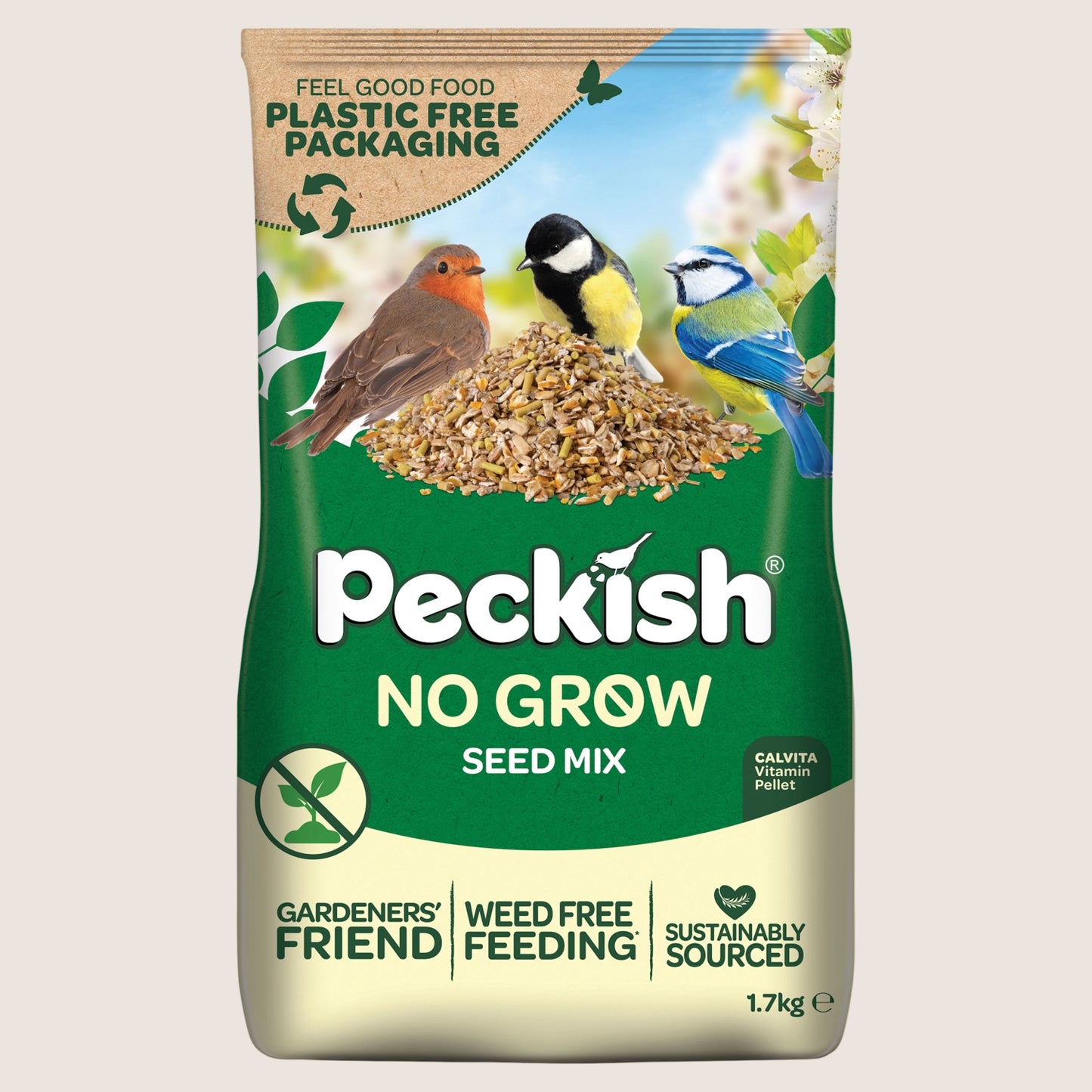 Peckish No Grow Seed Mix Nutritionally Complete 1.7kg