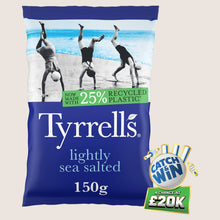 Tyrrells Lightly Sea Salted Sharing Crisps Gluten Free 150g