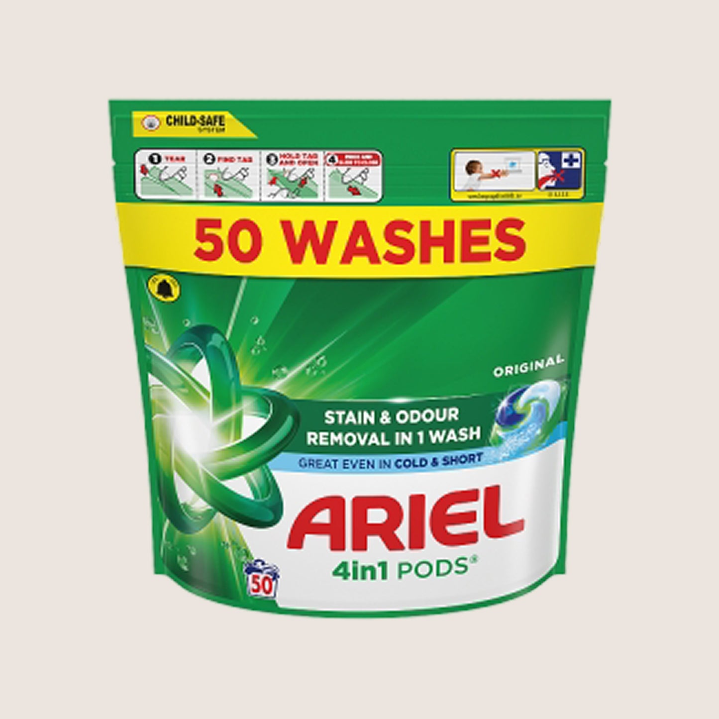 Ariel 4 in 1 PODS Washing Capsules 50