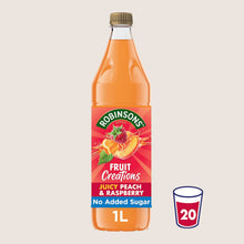 Robinsons Juicy Peach & Raspberry Fruit Creations No Added Sugar 1L