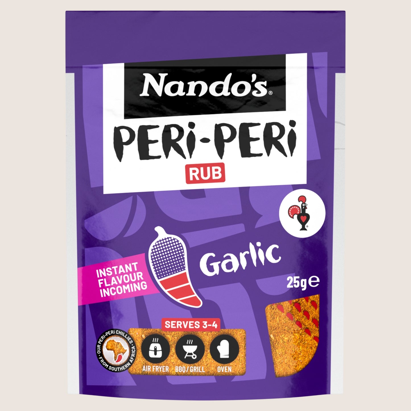 Nando's Garlic Peri-Peri Rub Halal Certified 25g