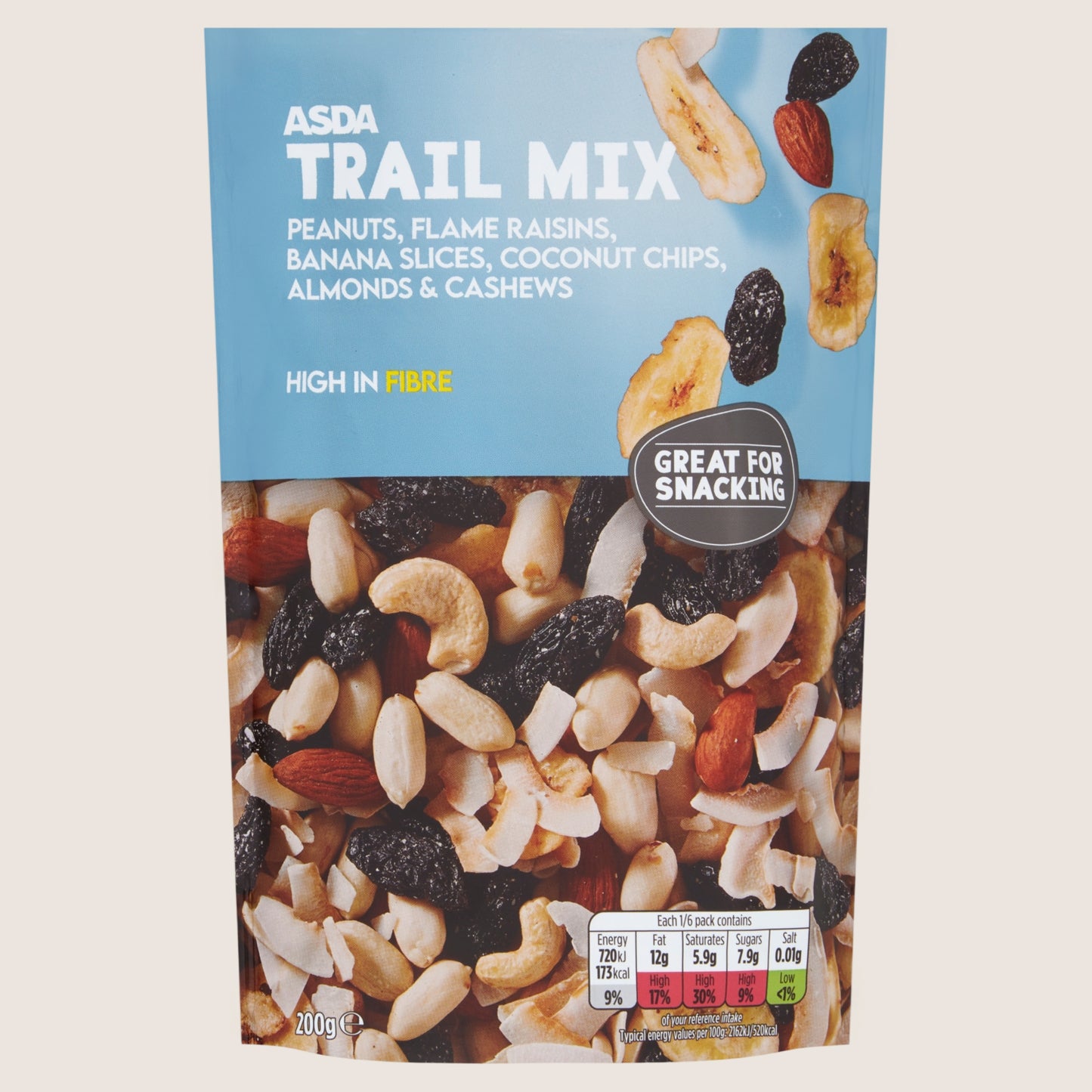ASDA Trail Mix No Artificial Additives 200g