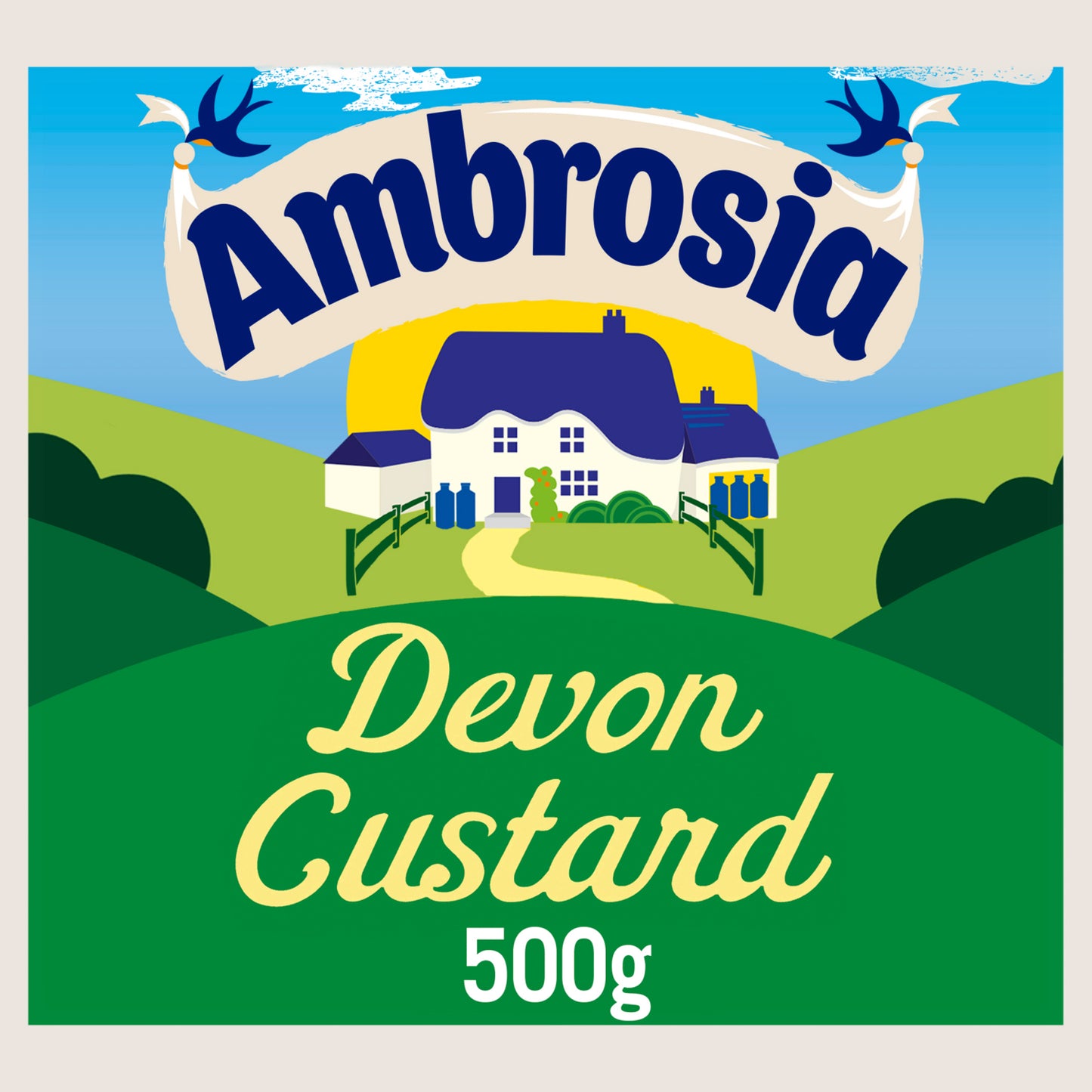 Ambrosia Devon Custard Dessert Carton No Artificial Additives 500g