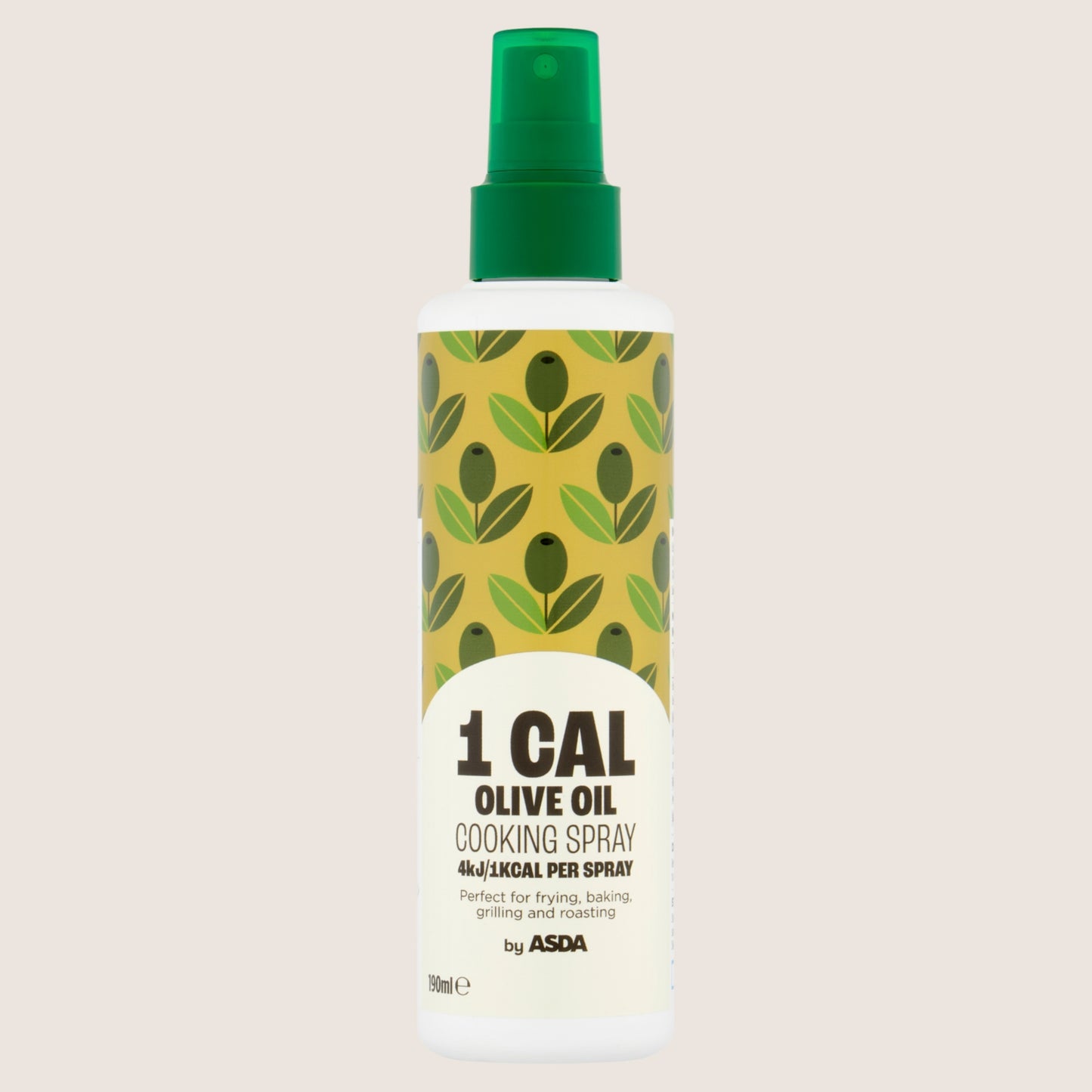 ASDA ASDA 1 Cal Olive Oil Cooking Spray No Artificial Additives 190ml