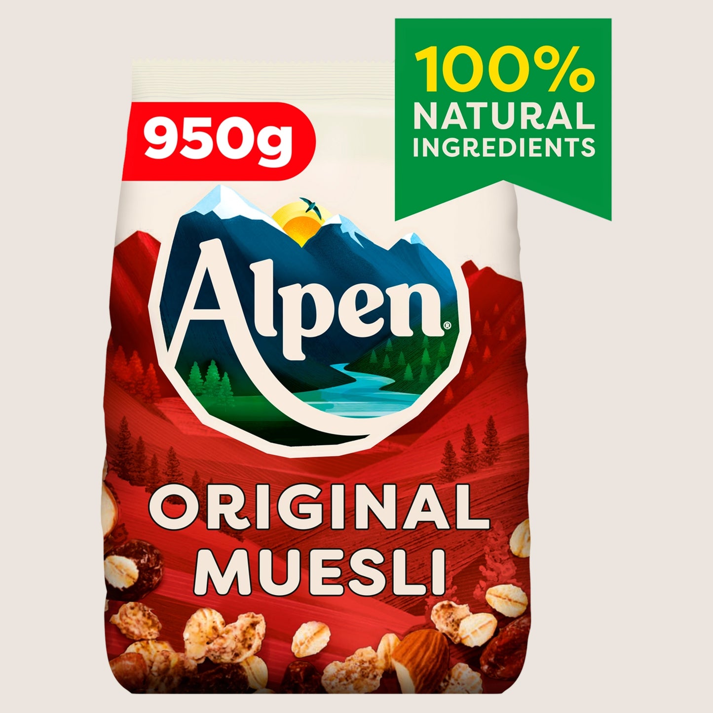 Alpen Original Muesli Breakfast Cereal Wholegrain 950g