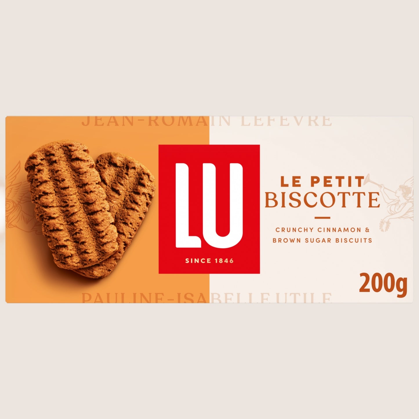 LU Le Petit Biscotte - Cinnamon and brown sugar biscuits Free From Artificial Additives 200 g