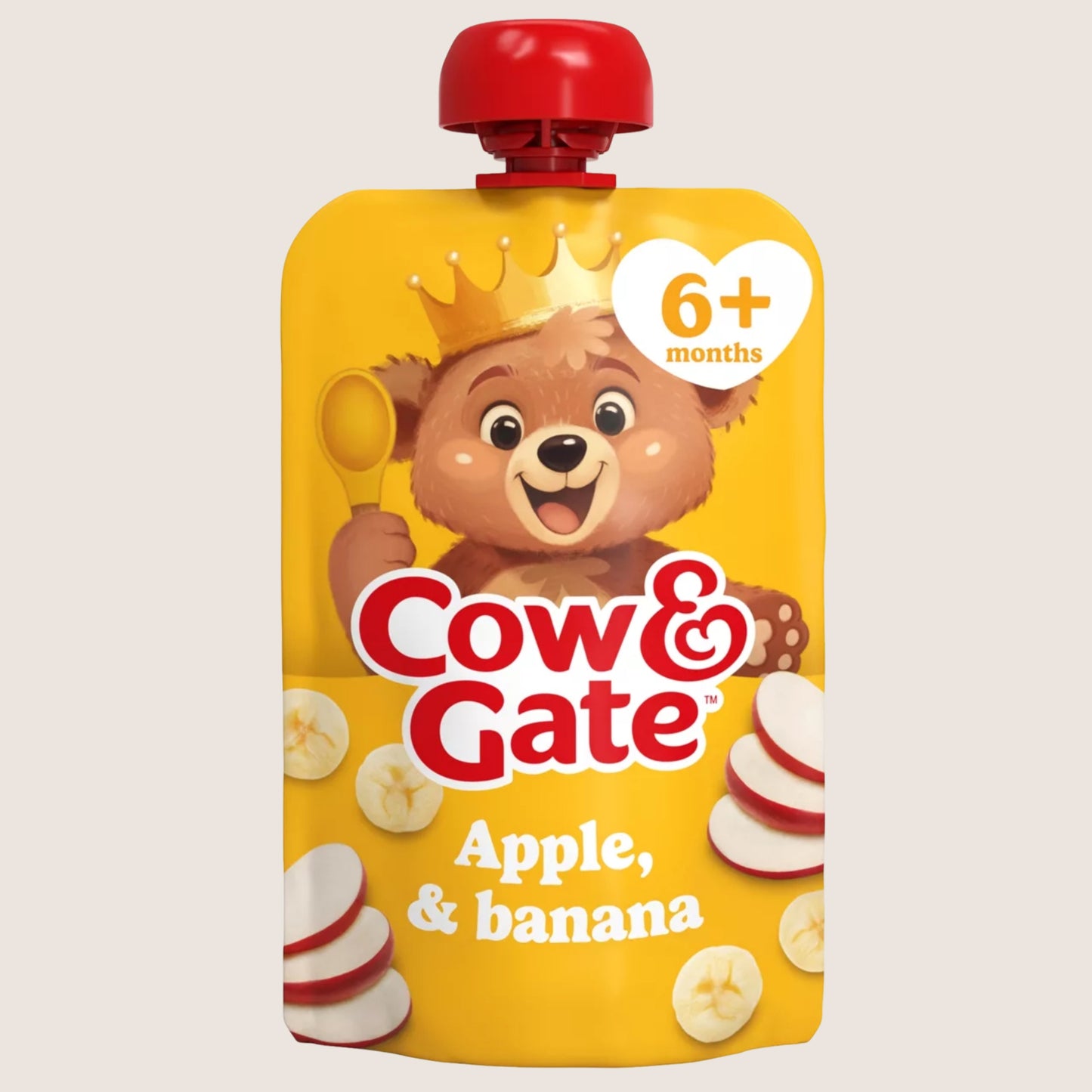 Cow & Gate Fruit Pouch Apple & Banana Baby Food Snack, 6+ Months 6 Months Plus 100g