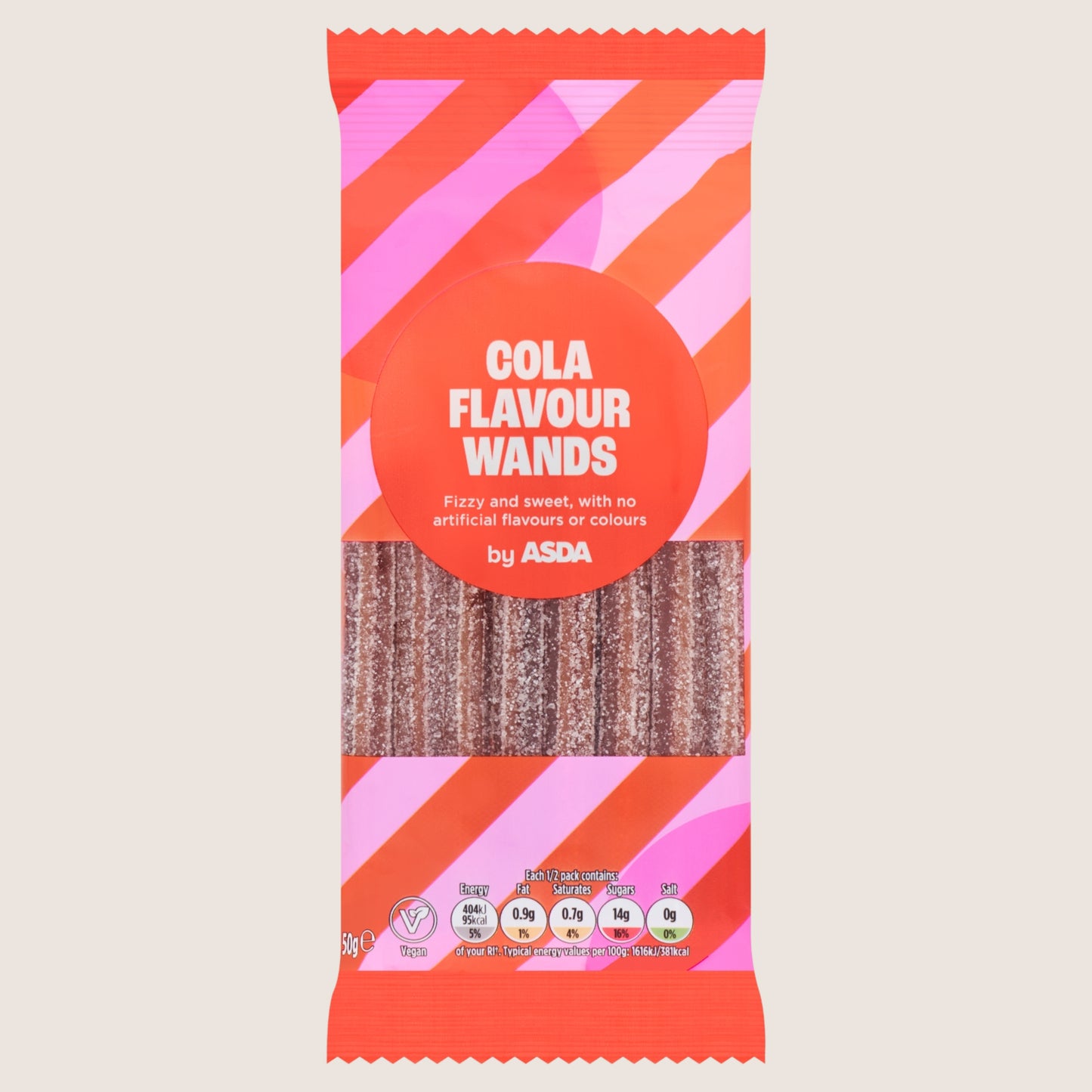 ASDA Cola Flavour Wands 50g