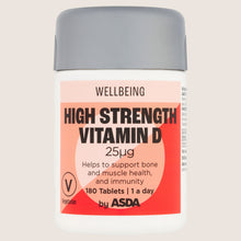 ASDA Wellbeing 1 a day High Strength Vitamin D 25µg 180 Tablets
