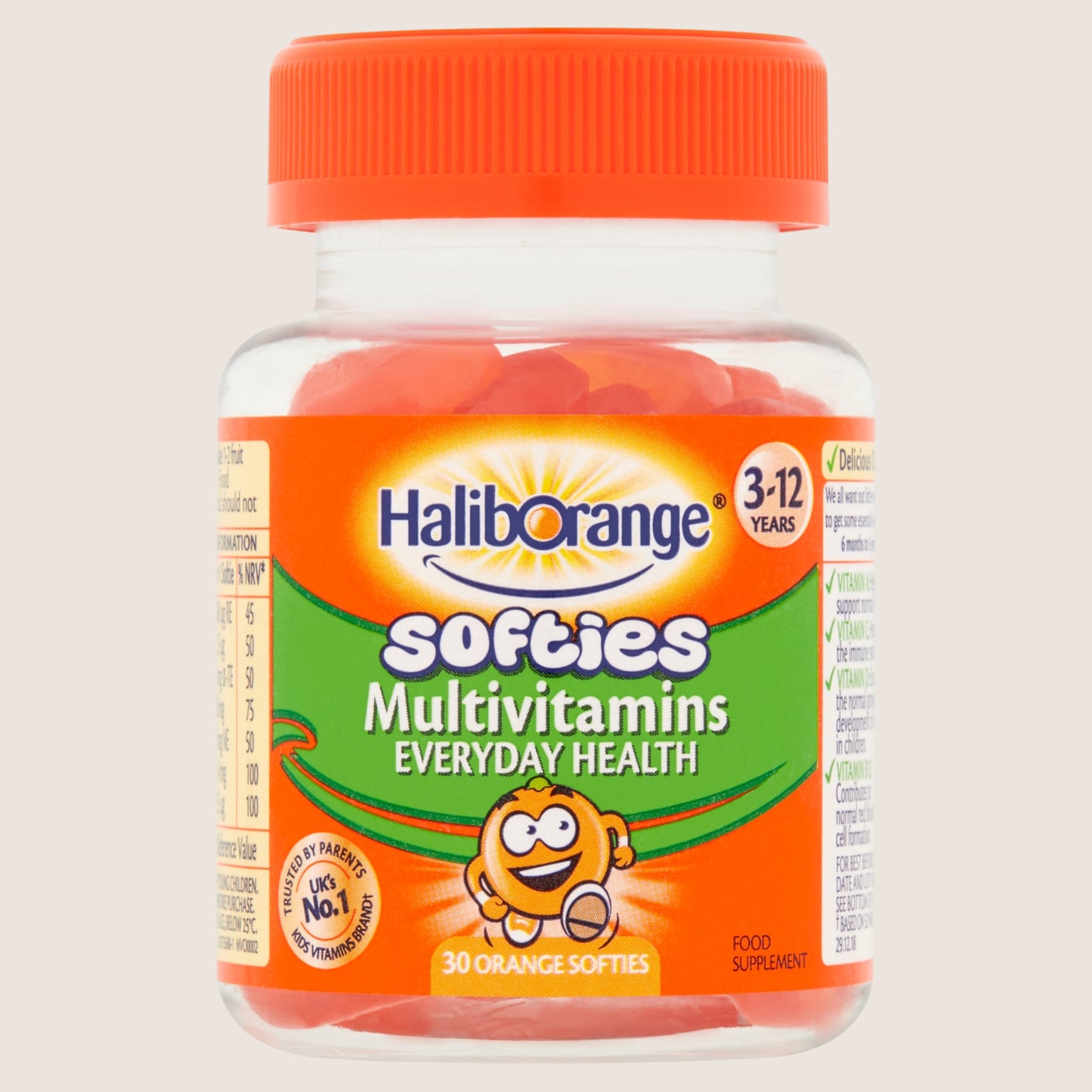Haliborange Softies Multivitamins Everyday Health 30 Orange Softies 3-12 Years