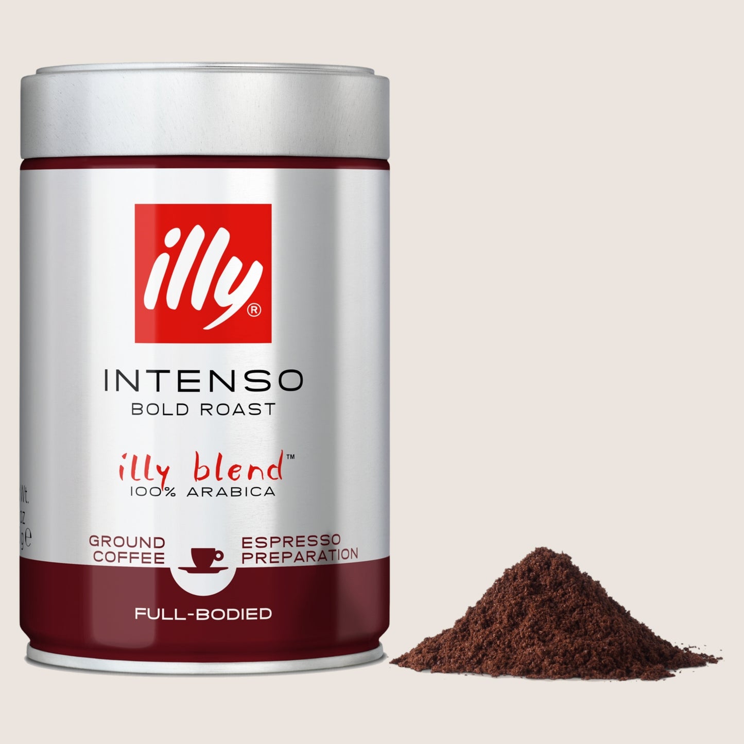 Illy Ground Coffee, Espresso, Intenso Roast No Artificial Additives 250g