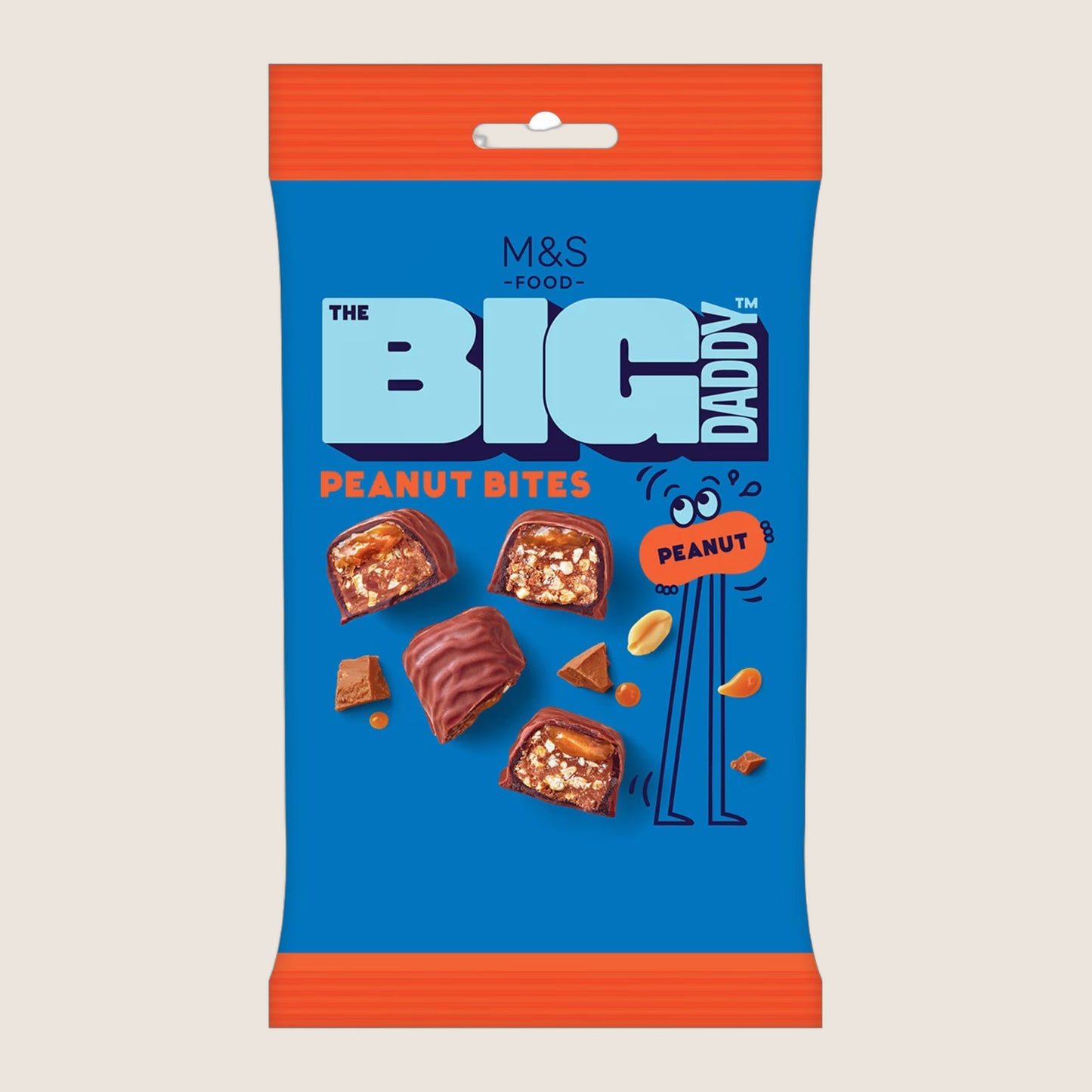 M&S Chocolate Coated Peanut Butter And Caramel Chunkies Real Chocolate 130 g