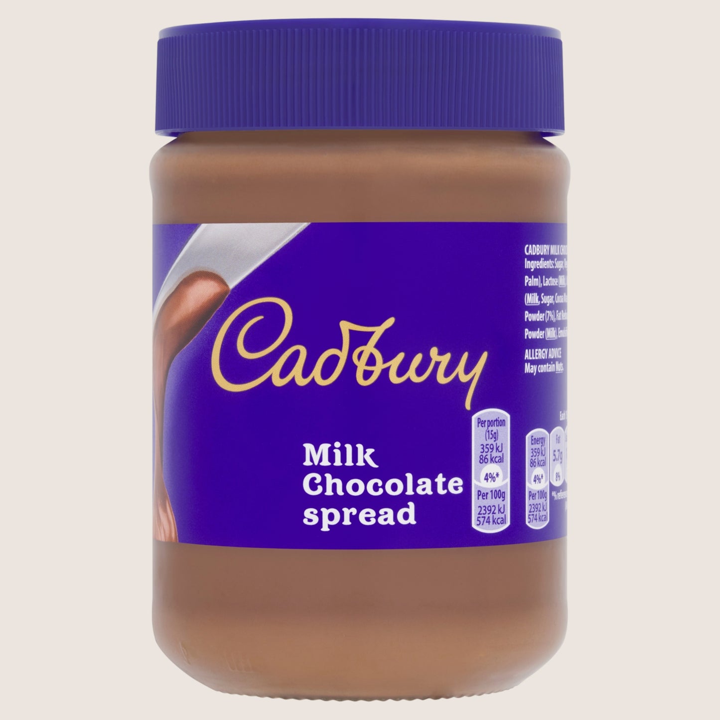 Cadbury Milk Chocolate Spread No Artificial Additives 400g
