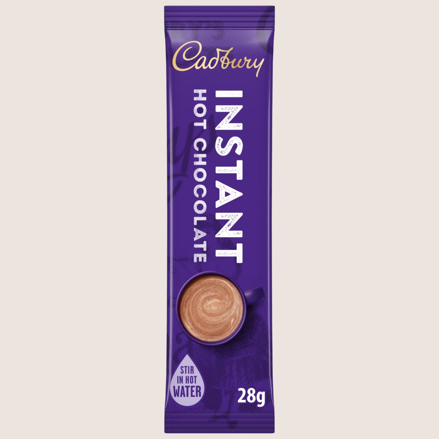 Cadbury Instant Hot Chocolate Drink Sachet No Artificial Additives 28g