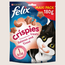 Felix Crispies Salmon and Trout Cat Treats With Omega Oils 180g
