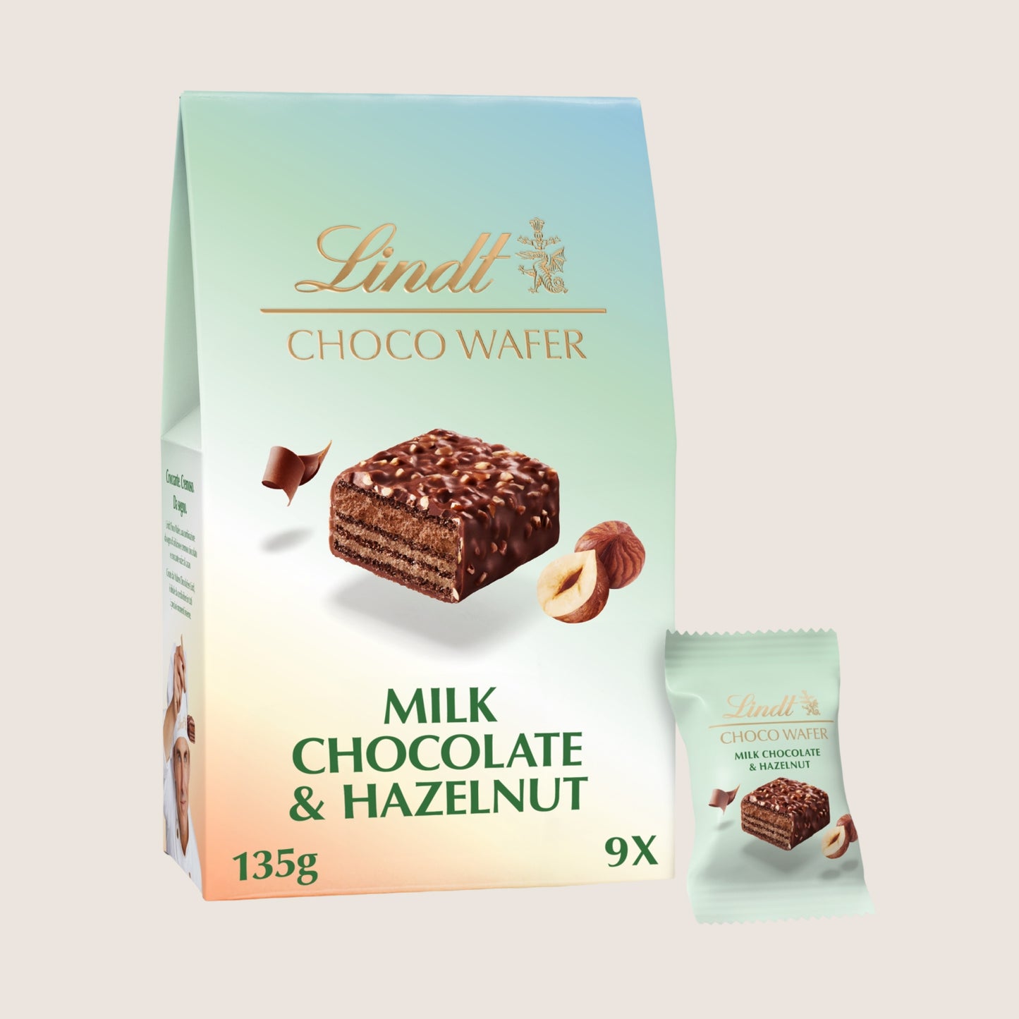 Lindt Choco Wafer Milk Chocolate & Hazelnut Sharing Box 135g