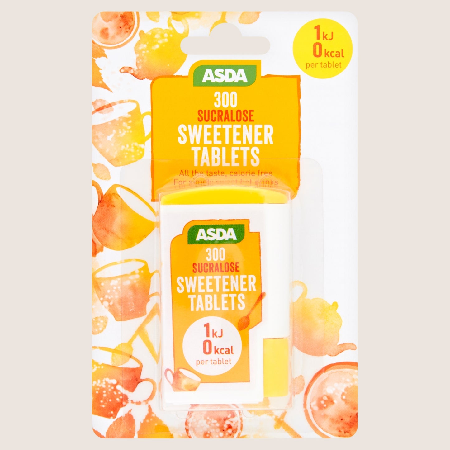 ASDA 300 Sucralose Sweetener Tablets Premium Quality 15.6g