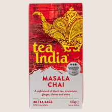 Tea India Masala Chai 40 Tea Bags Rainforest Alliance Certified 100g