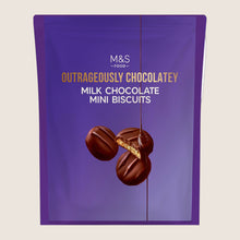 M&S Outrageously Chocolatey Milk Chocolate Mini Biscuits 200 g