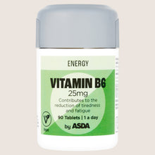 ASDA Energy 1 a Day Vitamin B6 25mg 90 Tablets