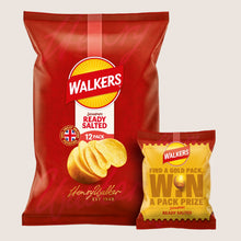 Walkers Ready Salted Crisps No Artificial Additives 12x25g