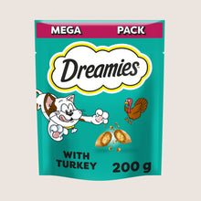 DREAMIES Cat Treat Biscuits With Turkey Flavour Nutritionally Complete 200g