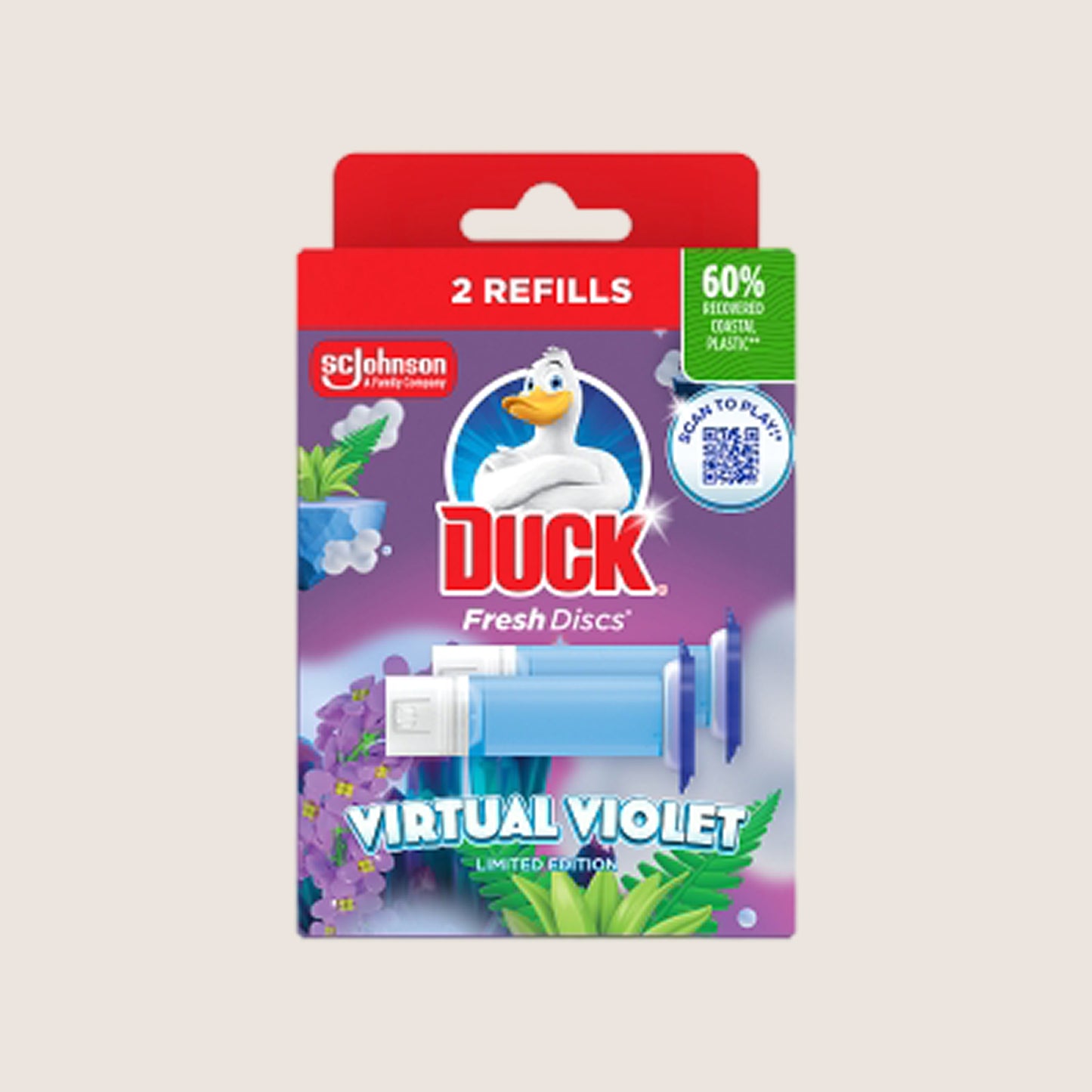 Duck Fresh Disc Twin Refill Virtual-Violet 2x36ml 36ml