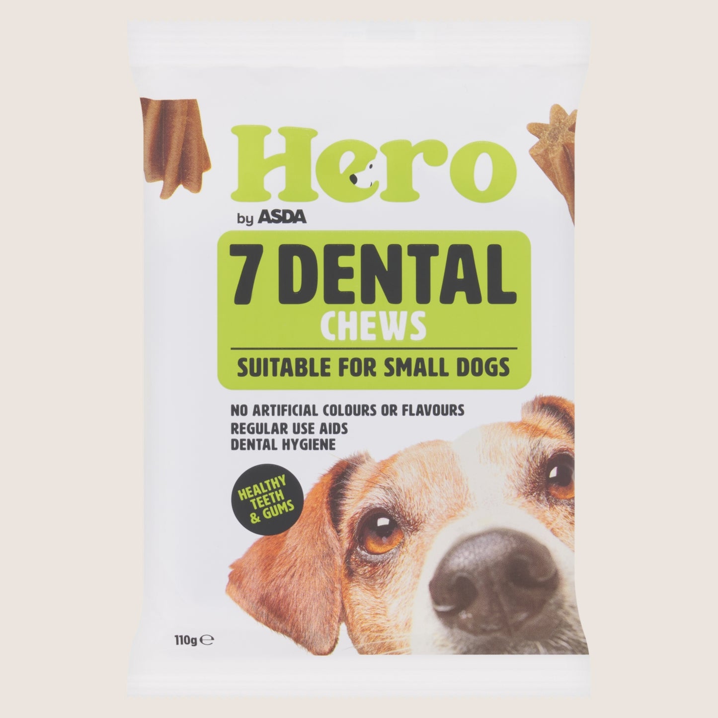 Hero by ASDA Hero 7 Dental Chews No Artificial Additives 110g
