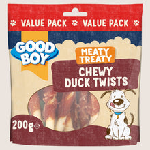 Good Boy Meaty Treaty Chewy Duck Twists Value Pack No Artificial Additives 200g