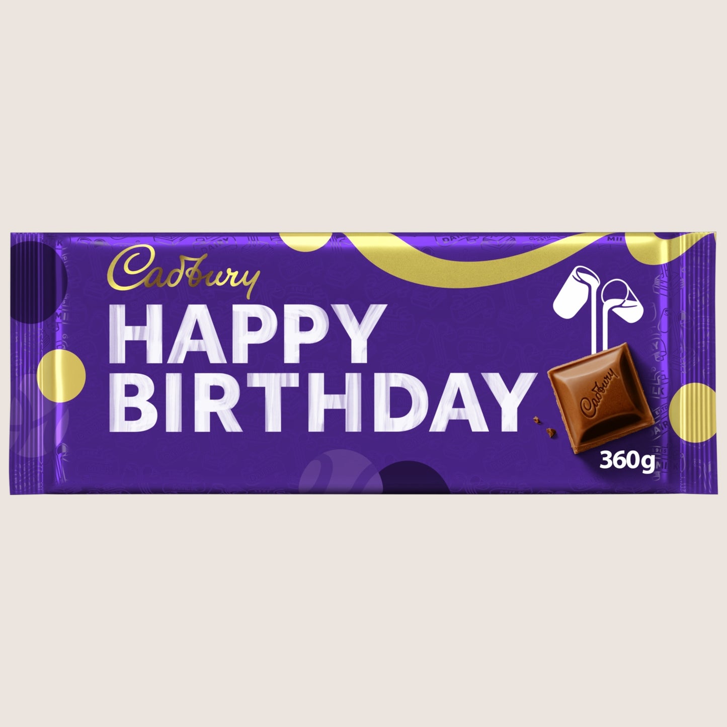 Cadbury Dairy Milk Happy Birthday Gifting Bar Large 360 g