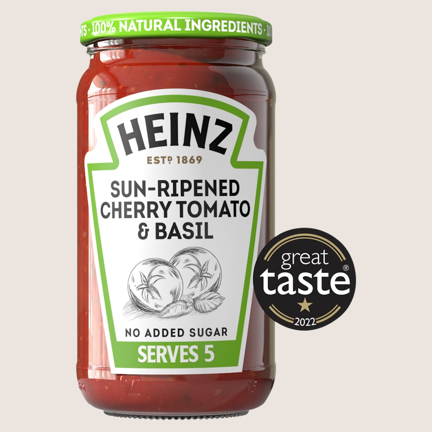 Heinz Sundried Cherry Tomato & Basil Gluten Free 490g